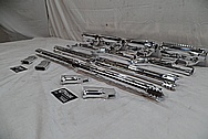 Cobalt Kinetics Aluminum AR-15 Gun Parts AFTER Chrome-Like Metal Polishing and Buffing Services / Restoration Service