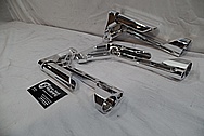 Cobalt Kinetics Aluminum AR-15 Gun Parts AFTER Chrome-Like Metal Polishing and Buffing Services / Restoration Service