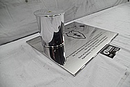 Stainless Steel Howitzer 105mm Round AFTER Chrome-Like Metal Polishing and Buffing Services
