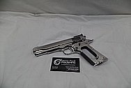 Colt Stainless Steel MKIV Series 80 Government Model Stainless Steel 1911 Semi-Automatic Gun / Pistol AFTER Chrome-Like Metal Polishing and Buffing Services / Restoration Services