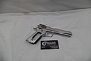 Colt Stainless Steel MKIV Series 80 Government Model Stainless Steel 1911 Semi-Automatic Gun / Pistol AFTER Chrome-Like Metal Polishing and Buffing Services / Restoration Services