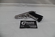 Carl Walther Modell PPK/S 9mm Kirz/.380ACP Interarms Stainless Steel Semi-Automatic Gun / Pistol AFTER Chrome-Like Metal Polishing and Buffing Services / Restoration Services