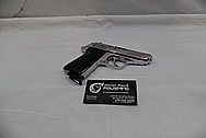 Carl Walther Modell PPK/S 9mm Kirz/.380ACP Interarms Stainless Steel Semi-Automatic Gun / Pistol AFTER Chrome-Like Metal Polishing and Buffing Services / Restoration Services