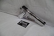 Colt Gold Cup Trophy .45 Auto Stainless Steel Gun / Pistol AFTER Chrome-Like Metal Polishing - Stainless Steel Polishing