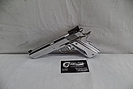 Colt Gold Cup Trophy .45 Auto Stainless Steel Gun / Pistol AFTER Chrome-Like Metal Polishing - Stainless Steel Polishing