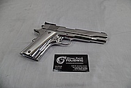 Colt Gold Cup Trophy .45 Auto Stainless Steel Gun / Pistol AFTER Chrome-Like Metal Polishing - Stainless Steel Polishing