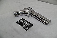 Colt Gold Cup Trophy .45 Auto Stainless Steel Gun / Pistol AFTER Chrome-Like Metal Polishing - Stainless Steel Polishing