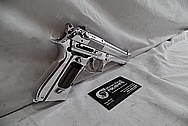 Beretta 92FS 9MM Auto Stainless Steel Gun / Pistol AFTER Chrome-Like Metal Polishing - Stainless Steel Polishing