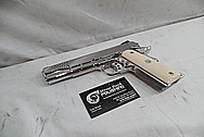 S&W Springfield 1911 Stainless Steel Gun / Pistol AFTER Chrome-Like Metal Polishing - Stainless Steel Polishing