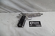 Colt Commander .45 Auto 1911 Stainless Steel Gun / Pistol AFTER Chrome-Like Metal Polishing - Stainless Steel Polishing