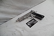 Colt Commander .45 Auto 1911 Stainless Steel Gun / Pistol AFTER Chrome-Like Metal Polishing - Stainless Steel Polishing