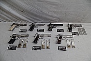 1911 Frame Stainless Steel Guns / Pistols AFTER Chrome-Like Metal Polishing - Stainless Steel Polishing