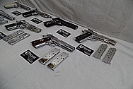 1911 Frame Stainless Steel Guns / Pistols AFTER Chrome-Like Metal Polishing - Stainless Steel Polishing