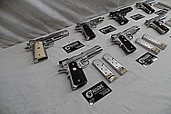 1911 Frame Stainless Steel Guns / Pistols AFTER Chrome-Like Metal Polishing - Stainless Steel Polishing