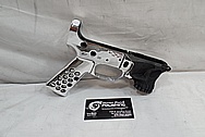 AR-15 Lower Gun Frame AFTER Chrome-Like Metal Polishing - Stainless Steel Polishing