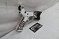 AR-15 Lower Gun Frame AFTER Chrome-Like Metal Polishing - Stainless Steel Polishing