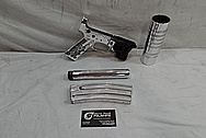 AR-15 Lower Gun Frame AFTER Chrome-Like Metal Polishing - Stainless Steel Polishing