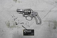 Stainless Steel Smith & Wesson S&W Model 66 Revolver Handgun BEFORE Chrome-Like Metal Polishing and Buffing Services / Restoration Services