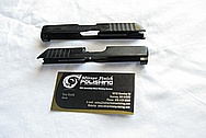 Stainless Steel Semi Automatic Gun Slide BEFORE Chrome-Like Metal Polishing and Buffing Services