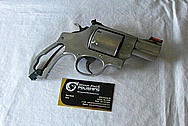 Steel .44 Magnum Gun Revolver BEFORE Chrome-Like Metal Polishing and Buffing Services / Restoration Services