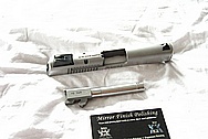 Stainless Steel Semi Automatic Gun Barrel and Slide BEFORE Chrome-Like Metal Polishing and Buffing Services