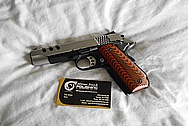 Stainless Steel Smith & Wesson .45 Auto Gun / Pistol BEFORE Chrome-Like Metal Polishing and Buffing Services / Restoration Services 