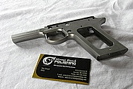 Stainless Steel AMT Auto Gun / Pistol BEFORE Chrome-Like Metal Polishing and Buffing Services / Restoration Services / Sandblasting Services