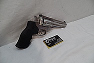 Stainless steel .357 Magnum Ruger GP 100 Gun / Pistol BEFORE Chrome-Like Metal Polishing and Buffing Services / Restoration Service