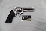 Stainless steel .357 Magnum Ruger GP 100 Gun / Pistol BEFORE Chrome-Like Metal Polishing and Buffing Services / Restoration Service