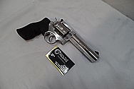 Stainless steel .357 Magnum Ruger GP 100 Gun / Pistol BEFORE Chrome-Like Metal Polishing and Buffing Services / Restoration Service