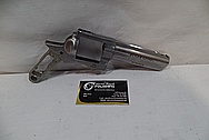 Stainless steel .357 Magnum Ruger GP 100 Gun / Pistol BEFORE Chrome-Like Metal Polishing and Buffing Services / Restoration Service