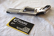 Ruger SP 101 Stainless Steel Pistol BEFORE Chrome-Like Metal Polishing and Buffing Services Plus Custom Engraving Services