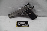 Colt Gold Cup Trophy 1911 Stainless Steel Semi - Automatic Gun BEFORE Chrome-Like Metal Polishing and Buffing Services / Restoration Service