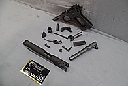 Colt Gold Cup Trophy 1911 Stainless Steel Semi - Automatic Gun BEFORE Chrome-Like Metal Polishing and Buffing Services / Restoration Service