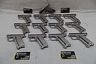 Aluminum Semi Automatic Gun Frame BEFORE Chrome-Like Metal Polishing and Buffing Services / Restoration Service