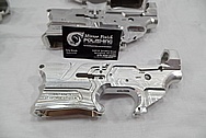 Aluminum Cobalt Kinetics AR - 15 Gun / Rifle Upper, Lower, Hand Grip and Trigger Guard BEFORE Chrome-Like Metal Polishing and Buffing Services / Restoration Service