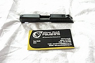 Ruger LCP Stainless Steel Semi Automatic Gun Slide BEFORE Chrome-Like Metal Polishing and Buffing Services