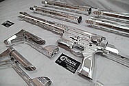 Aluminum Cobalt Kinetics AR - 15 Gun / Rifle Upper, Lower, Hand Grip and Trigger Guard BEFORE Chrome-Like Metal Polishing and Buffing Services / Restoration Service