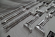 Aluminum AR - 15 Semi Automatic Rifle BEFORE Chrome-Like Metal Polishing and Buffing Services / Restoration Service