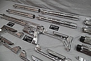 Aluminum AR - 15 Semi Automatic Rifle BEFORE Chrome-Like Metal Polishing and Buffing Services / Restoration Service