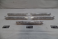 Cobalt Kinetics Aluminum AR-15 Gun Parts BEFORE Chrome-Like Metal Polishing and Buffing Services / Restoration Service