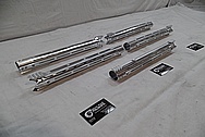 Cobalt Kinetics Aluminum AR-15 Gun Parts BEFORE Chrome-Like Metal Polishing and Buffing Services / Restoration Service