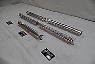 Cobalt Kinetics Aluminum AR-15 Gun Parts BEFORE Chrome-Like Metal Polishing and Buffing Services / Restoration Service