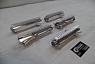 Cobalt Kinetics Aluminum AR-15 Gun Parts BEFORE Chrome-Like Metal Polishing and Buffing Services / Restoration Service