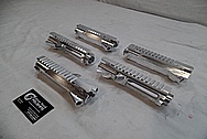 Cobalt Kinetics Aluminum AR-15 Gun Parts BEFORE Chrome-Like Metal Polishing and Buffing Services / Restoration Service