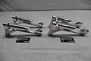 Cobalt Kinetics Aluminum AR-15 Gun Parts BEFORE Chrome-Like Metal Polishing and Buffing Services / Restoration Service