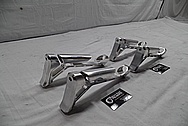 Cobalt Kinetics Aluminum AR-15 Gun Parts BEFORE Chrome-Like Metal Polishing and Buffing Services / Restoration Service