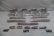 Cobalt Kinetics Aluminum AR-15 Gun Parts BEFORE Chrome-Like Metal Polishing and Buffing Services / Restoration Service