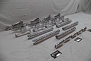 Cobalt Kinetics Aluminum AR-15 Gun Parts BEFORE Chrome-Like Metal Polishing and Buffing Services / Restoration Service