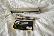KAHR CW9 Stainless Steel Slide and Barrel BEFORE Chrome-Like Metal Polishing and Buffing Services